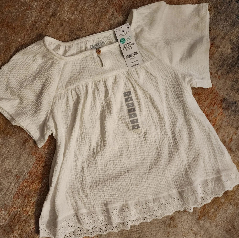 OshKosh B'gosh Flutter Sleeve Boho Blouse - NWT